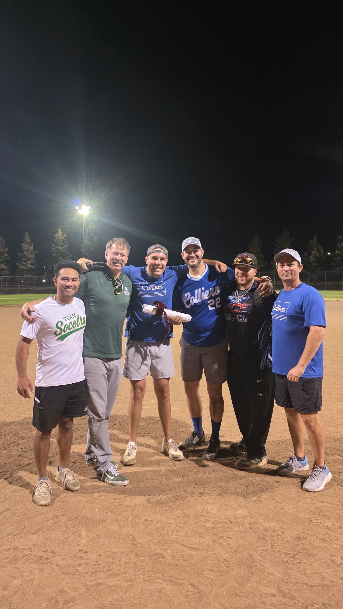 Champions Team Colliers with Organizers Keith Torres and Chris Baumann