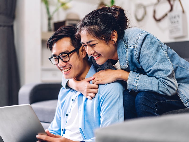 Young Couple Applying for a Loan